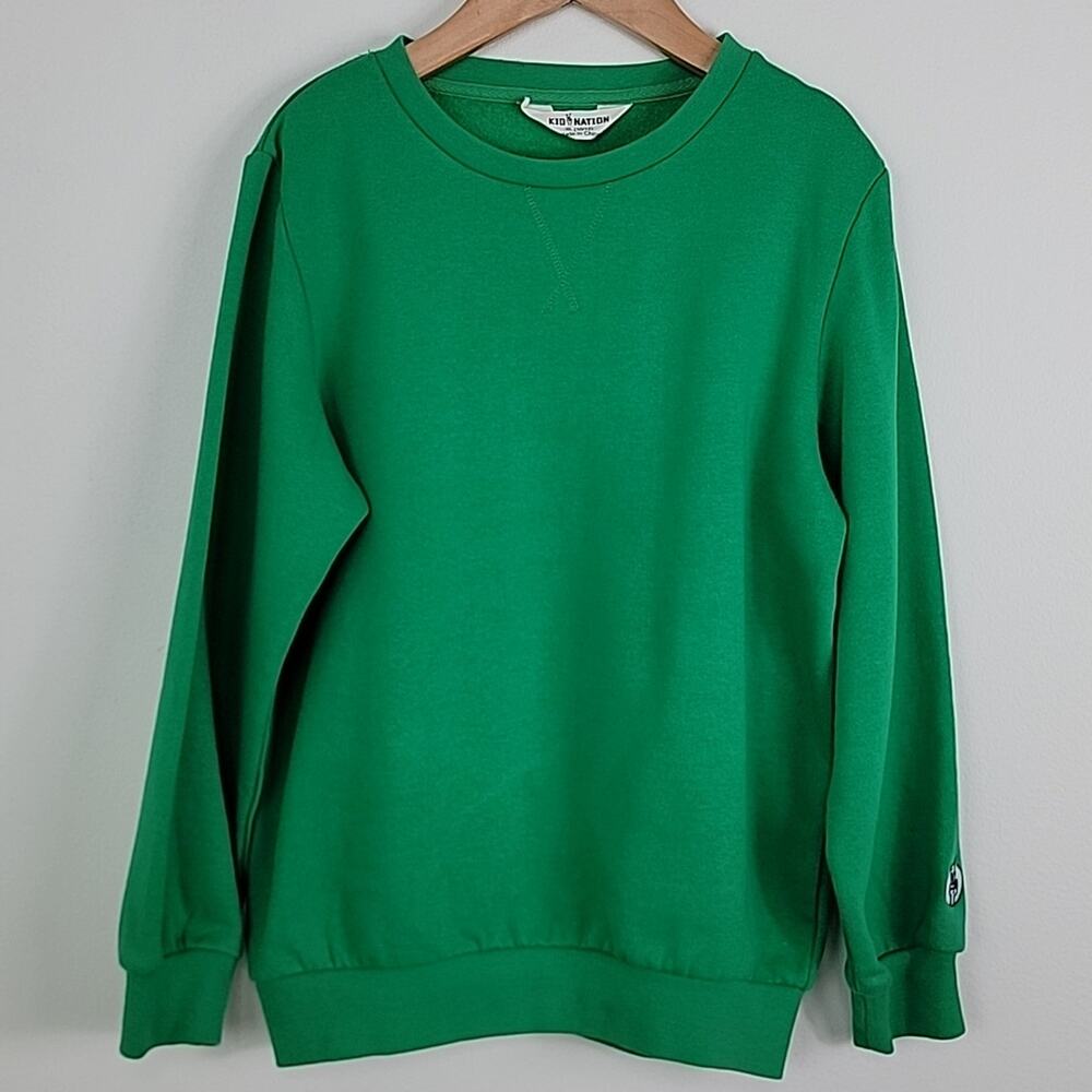 Kid Nation‎ Green Crewneck Pullover Sweatshirt XL
